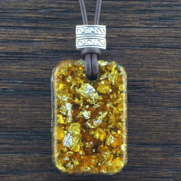 Lapis Lazuli Stardust Orgonite Pendant - Picture 1 of 2
